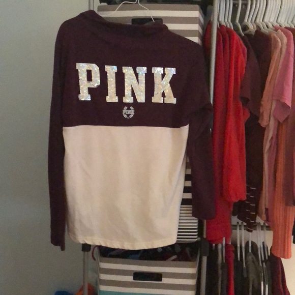 Pink 3/4 zip pullover - Picture 3 of 3